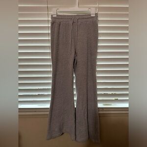 fuzzy flared pants